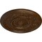 Ekena Millwork Marseille Ceiling Medallion (Fits Canopies up to 4 1/4"), 16 1/8"OD x 5/8"P, Root Beer Crackle CM16MARBC - alternate 2